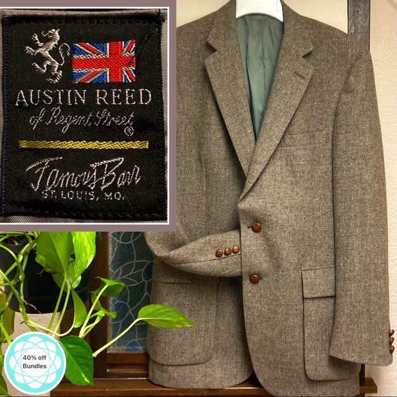 Austin Reed Other - Vintage Austin Reed blazer, circa 1968-1976. Primarily brown & tan-wool(?) blend